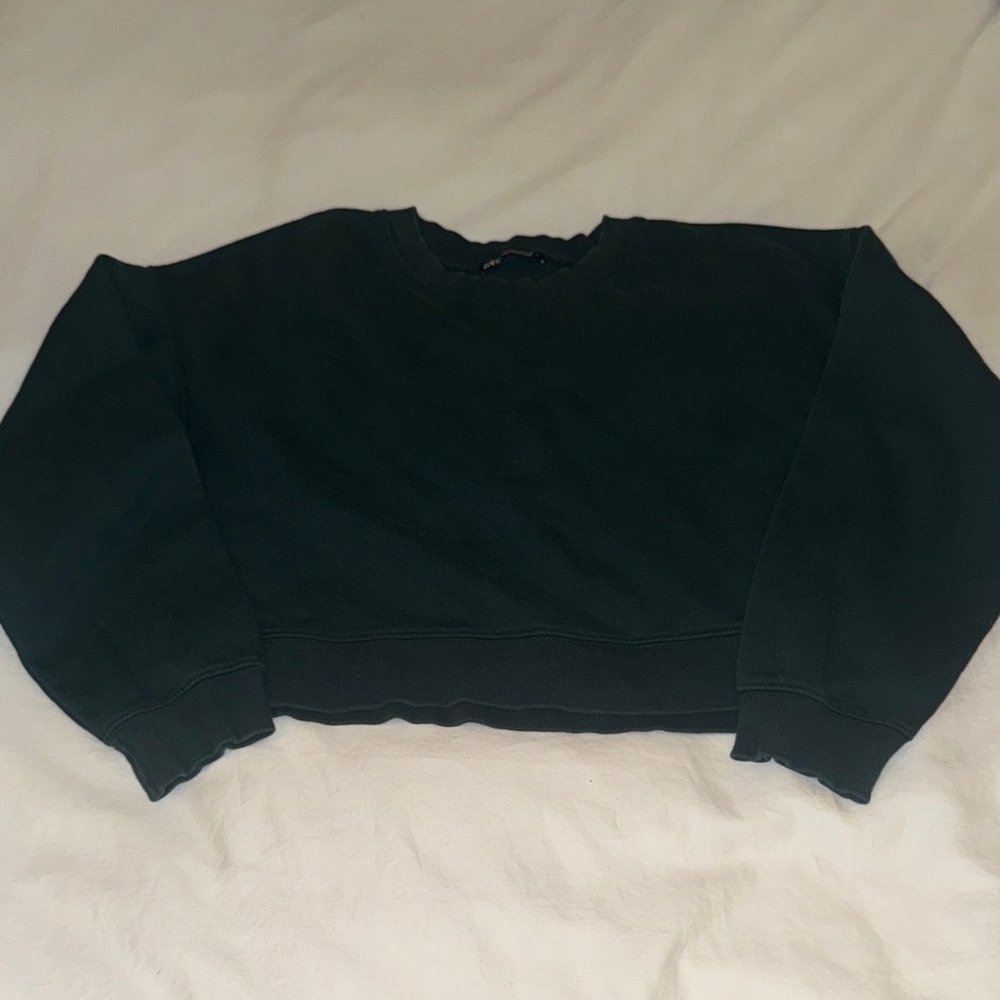 Zara Green Crew Neck Sweater